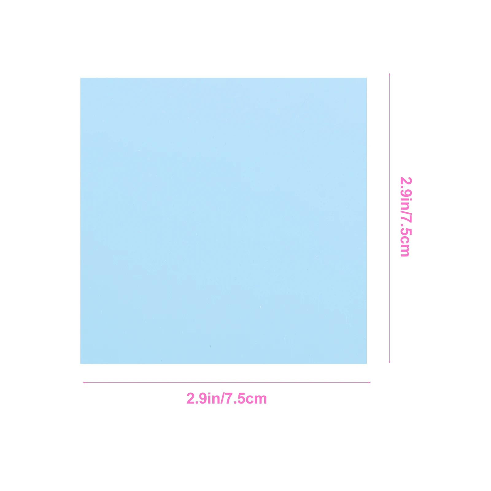 

6 Pcs Transparent Self-adhesive Notes 75x75mm Bright Colors Reusable Books Annotating School Office Memo Pads Studying