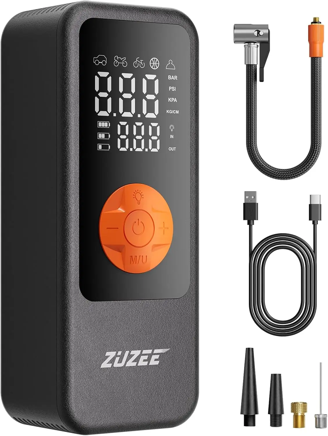 

Светодиодный цифровой накачиватель шин высокой емкости и пневматический воздушный компрессор для быстрого накачивания автомобиля