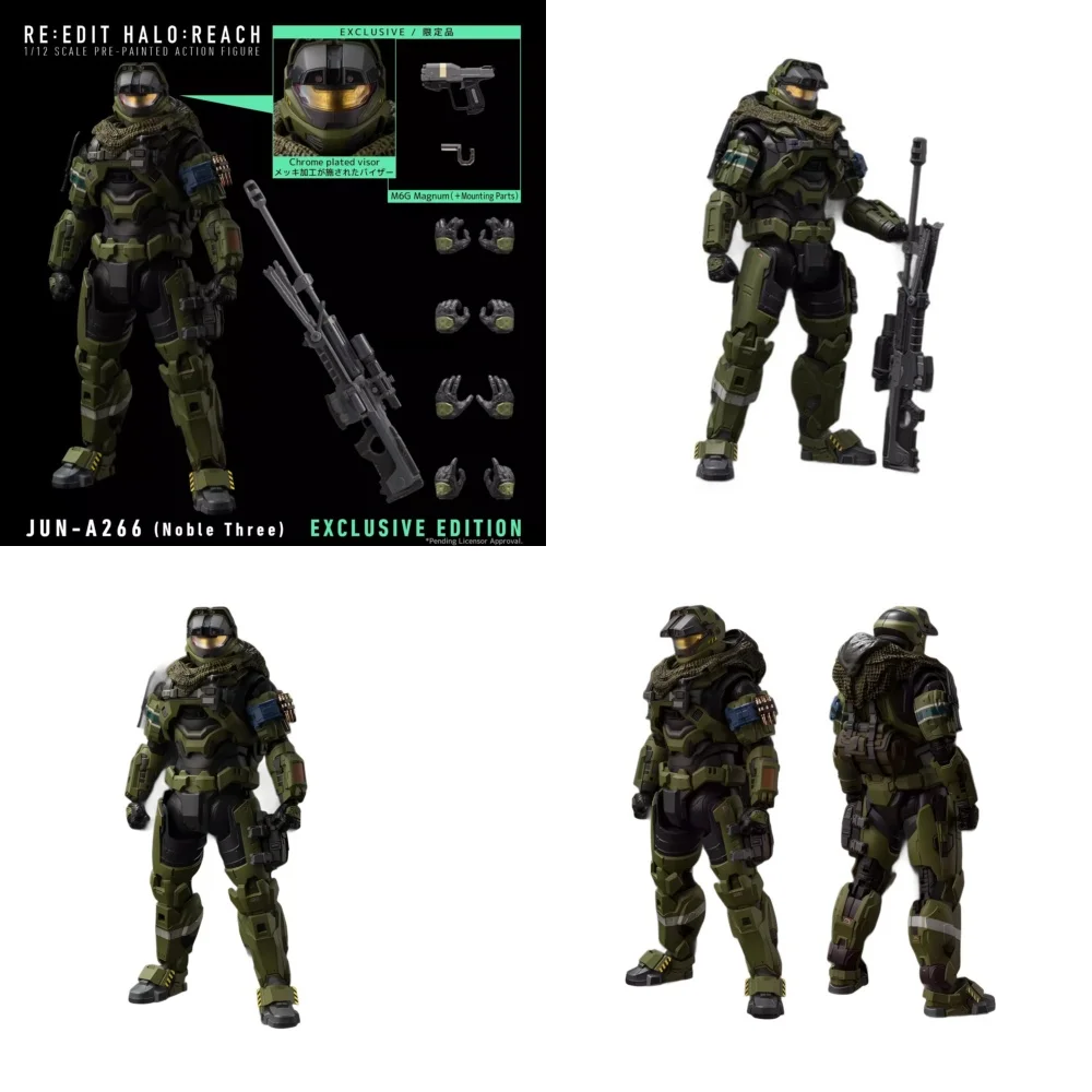 1/12 هالو تصل يونيو A266 ماستر رئيس رقم 3 لعبة شخصيات الحركة تحصيل تصميم مفصلي لمحبي نموذج سطح المكتب هدية مزخرفة