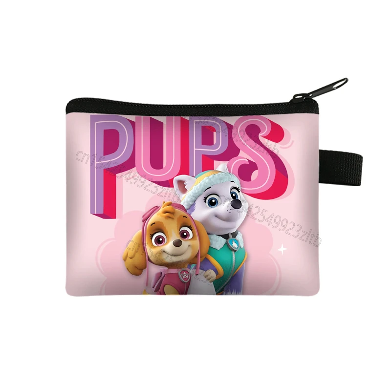 Paw Patrol Children\'s Coin Purse Cute Cartoon Ryder Chase Skye Print Portable Anime Character Boy Girl Coin-Purse Toys Kids Gift