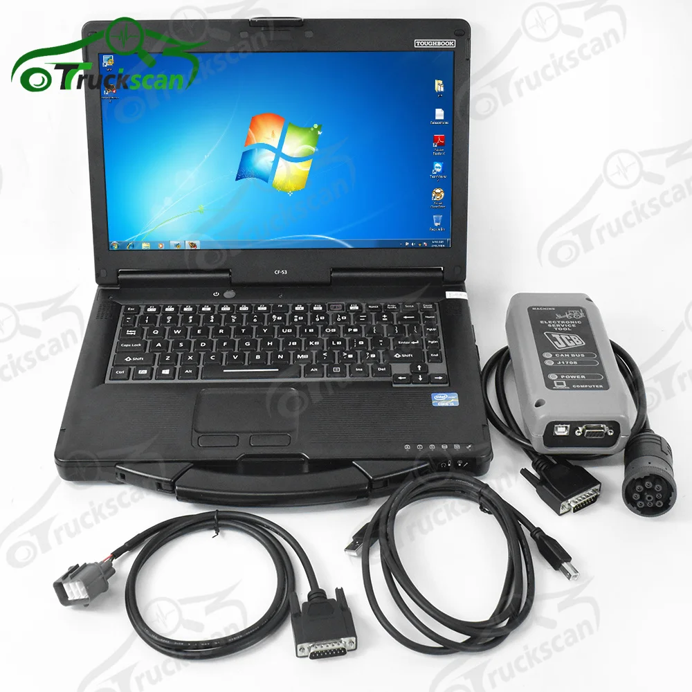 V22.11.2  Construction equipment JCB diagnostic JCB Service Master for Excavator Heavy duty truck diagnostic scanner+CF53 laptop