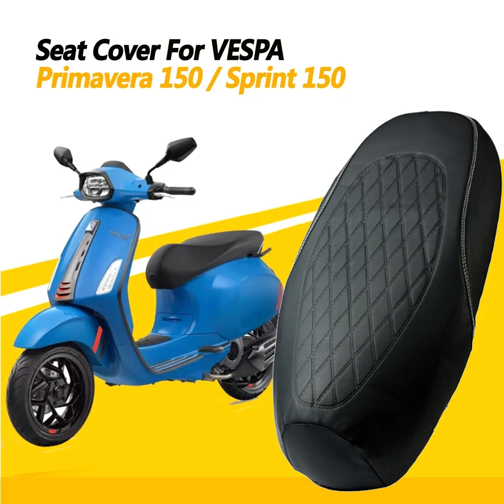 Thick leather seat cover For VESPA 150 Primavera 150 Sprint 150 High quality Seat Cover Waterproof Sunscreen Seat Cover