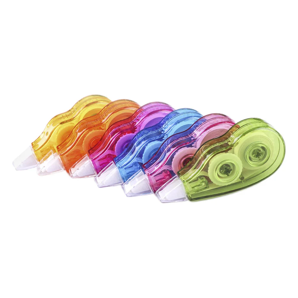 

6 Pcs Correction Belt Stationery Valid Portable White Out Tape Convenient Gel Pp Office Children