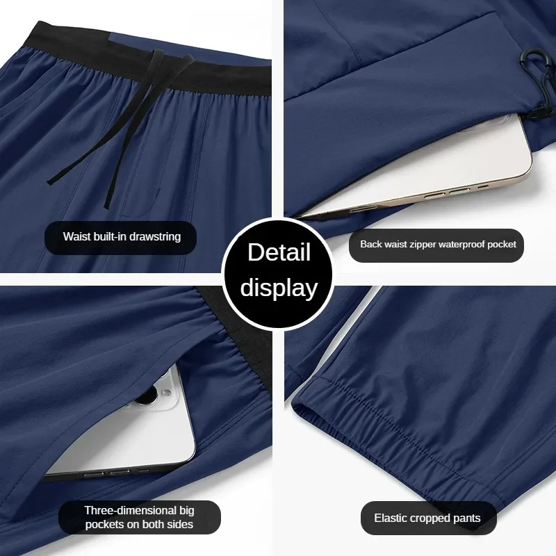 Men's Jogging Pants Gym Man Quick Dry Sweatpants Fitness Workout Training Running Pants Casual Jogger Track Pants Sport Trousers