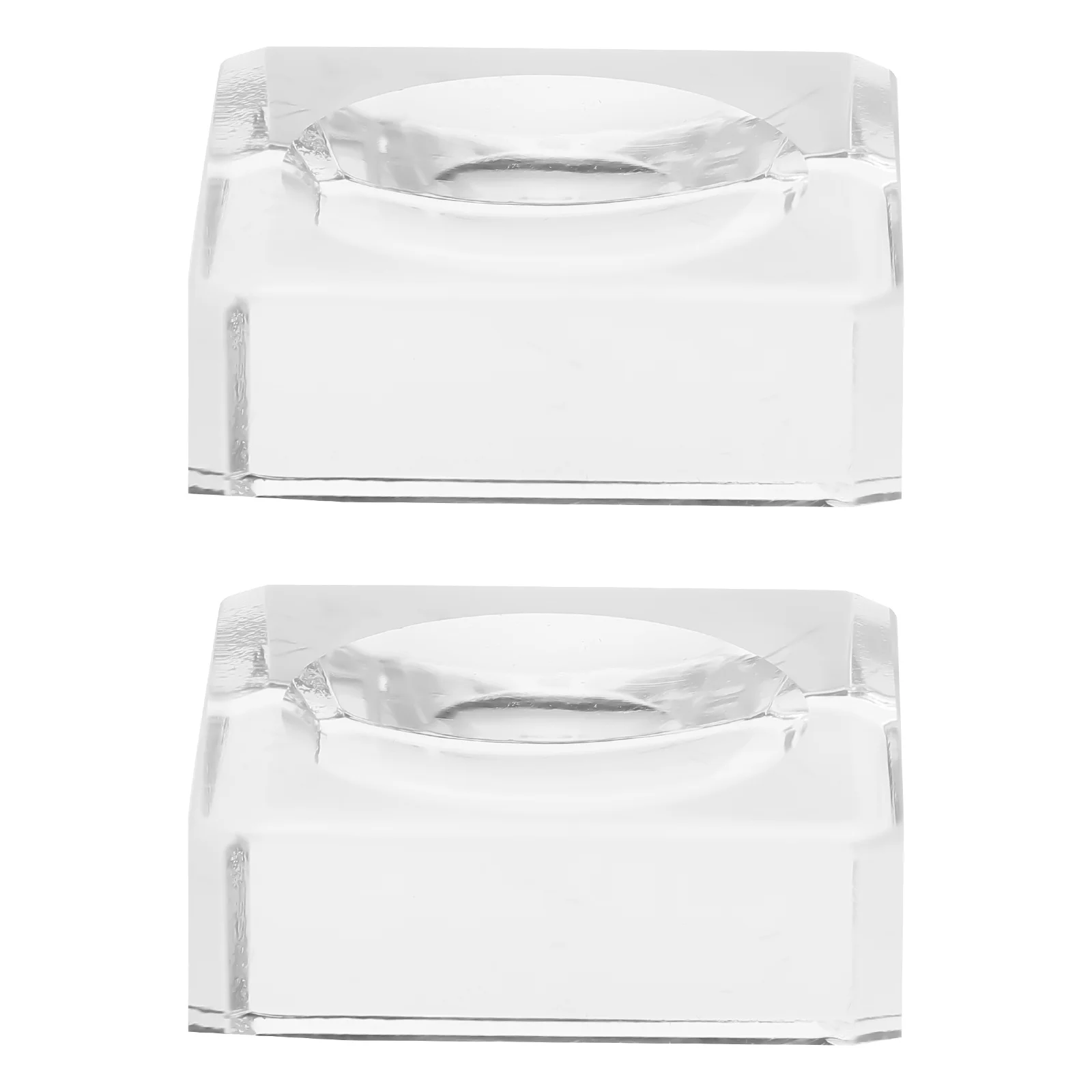 

2Pcs Crystal Balls Base Stylish Glass Pedestal Creative Desktop Decor Office Bedroom Display Holder Crystal Balls Base