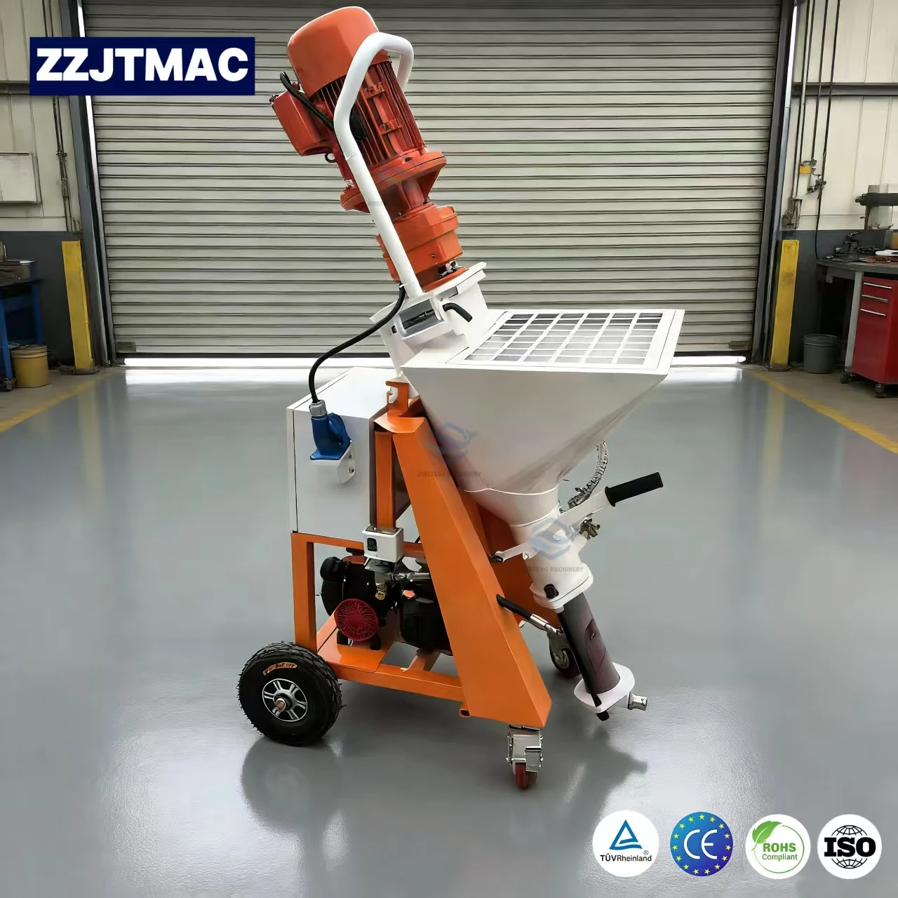 Multi-Function Wall Plastering Machine Mobile 220v Electric Gypsum Spray Machine Factory Direct Sale