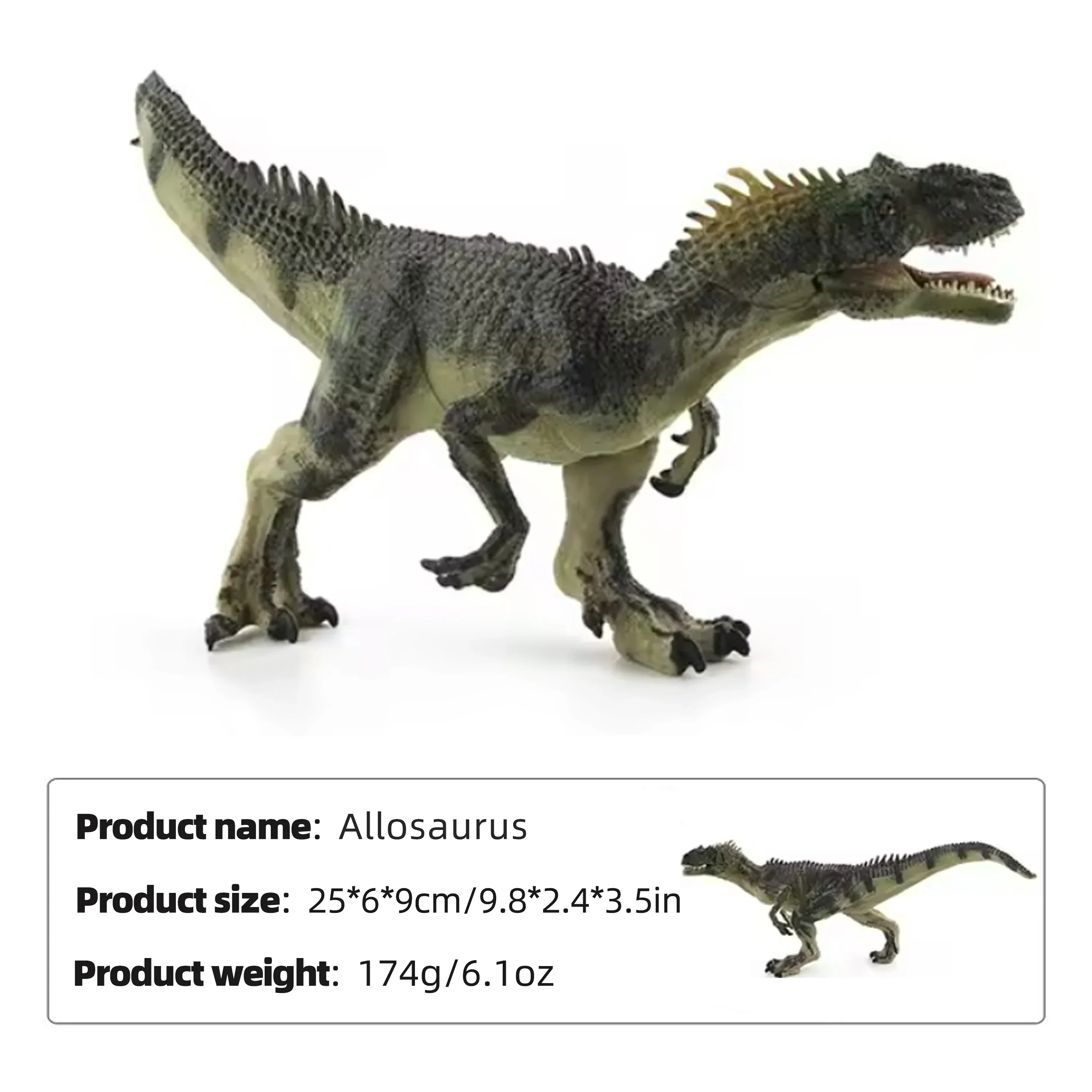 ใหม่ Jurassic Allosaurus แบบคงที่ Jurassic Park ภาพยนตร์สัตว์ตกแต่งรวบรวมฮาโลวีนวันเกิดคริสต์มาสของขวัญของเล่นเด็ก