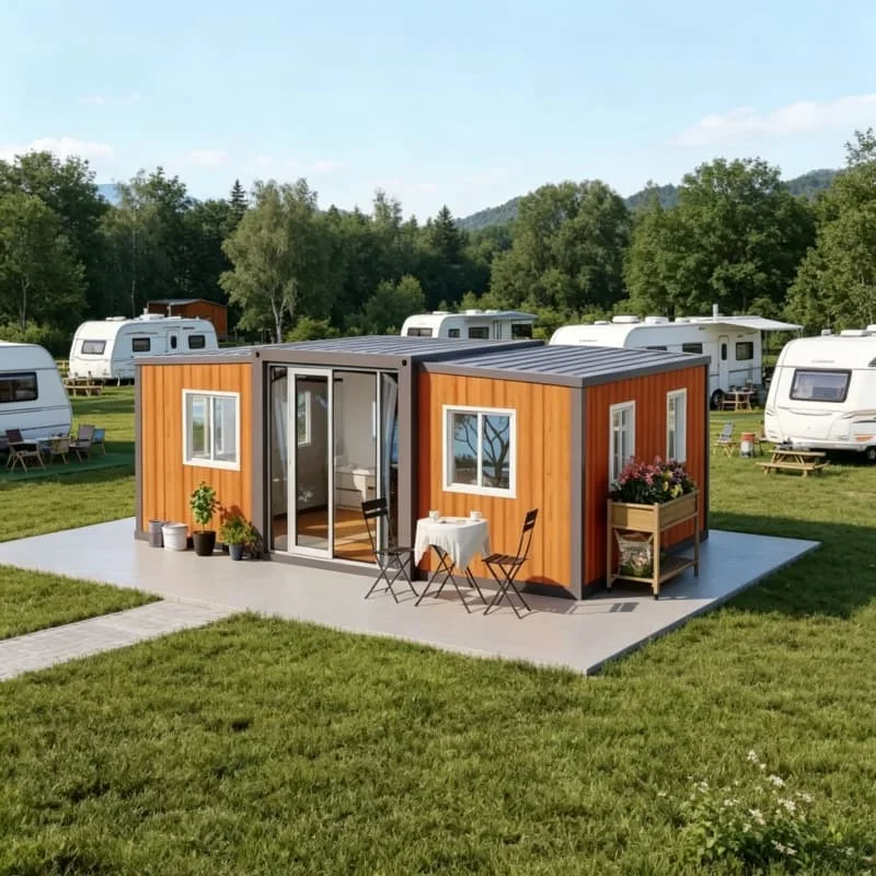 High Quality Foldable Container House Folding Collapsible Box Customized Weather Resistant Prefab Shed for Backyard Workshop