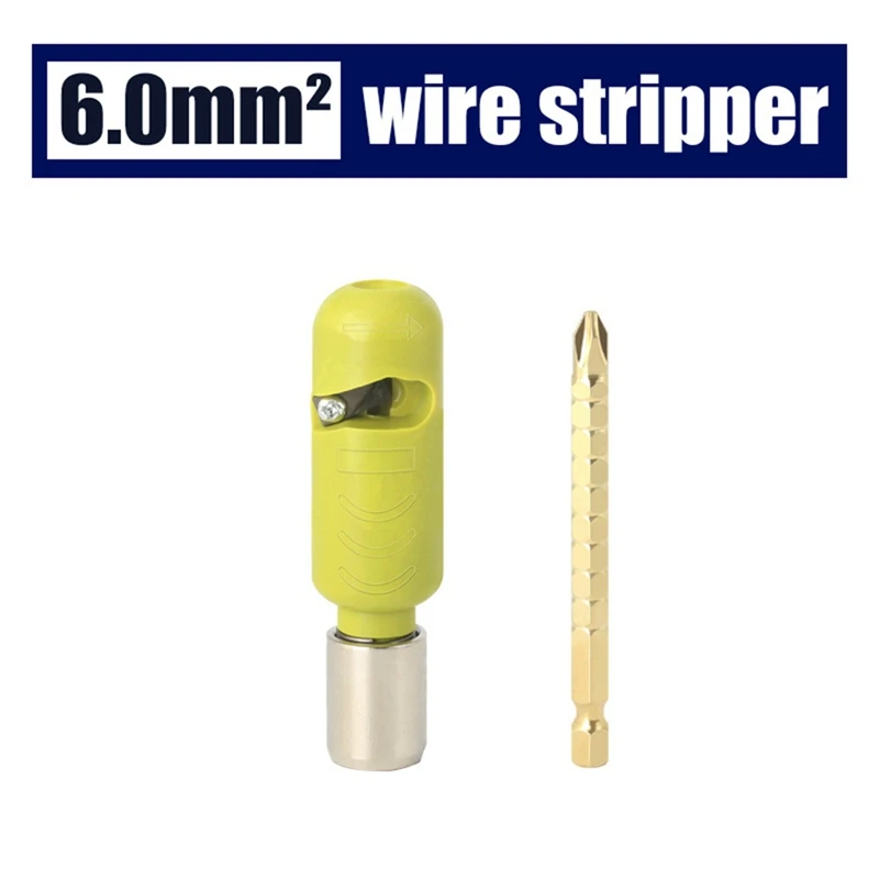 Electric Wire Stripper For Quickly Stripping Wire Use With Hand Electric Drill Portable Electrician Tool Durable Easy Install