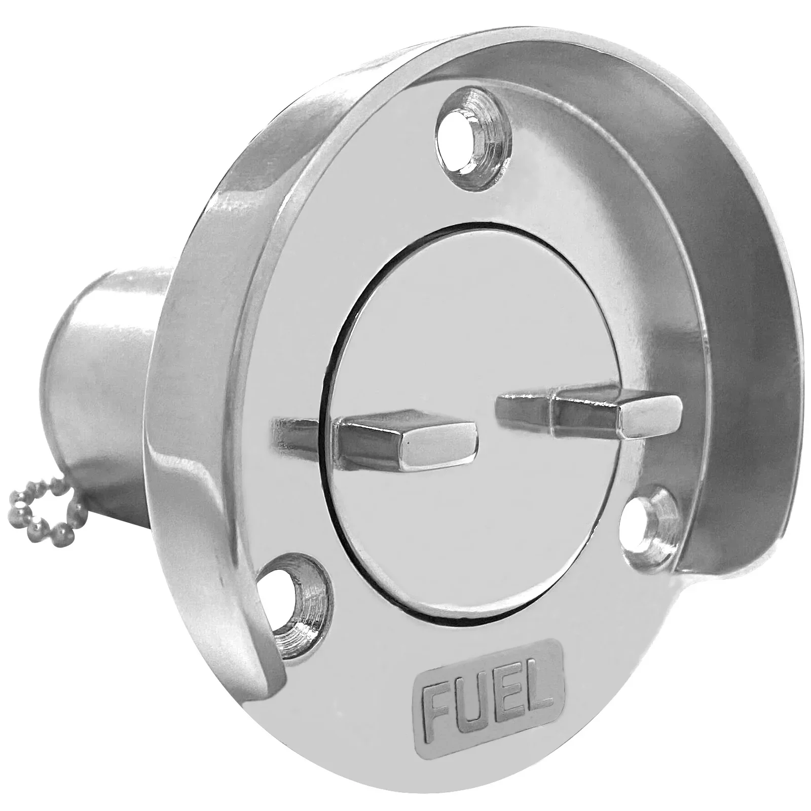 

38 Fuel Port with Protective Ring, Stainless Steel Water Inlet, Cabin Water Inlet, Marine Hardware, Yacht and RV Accessories