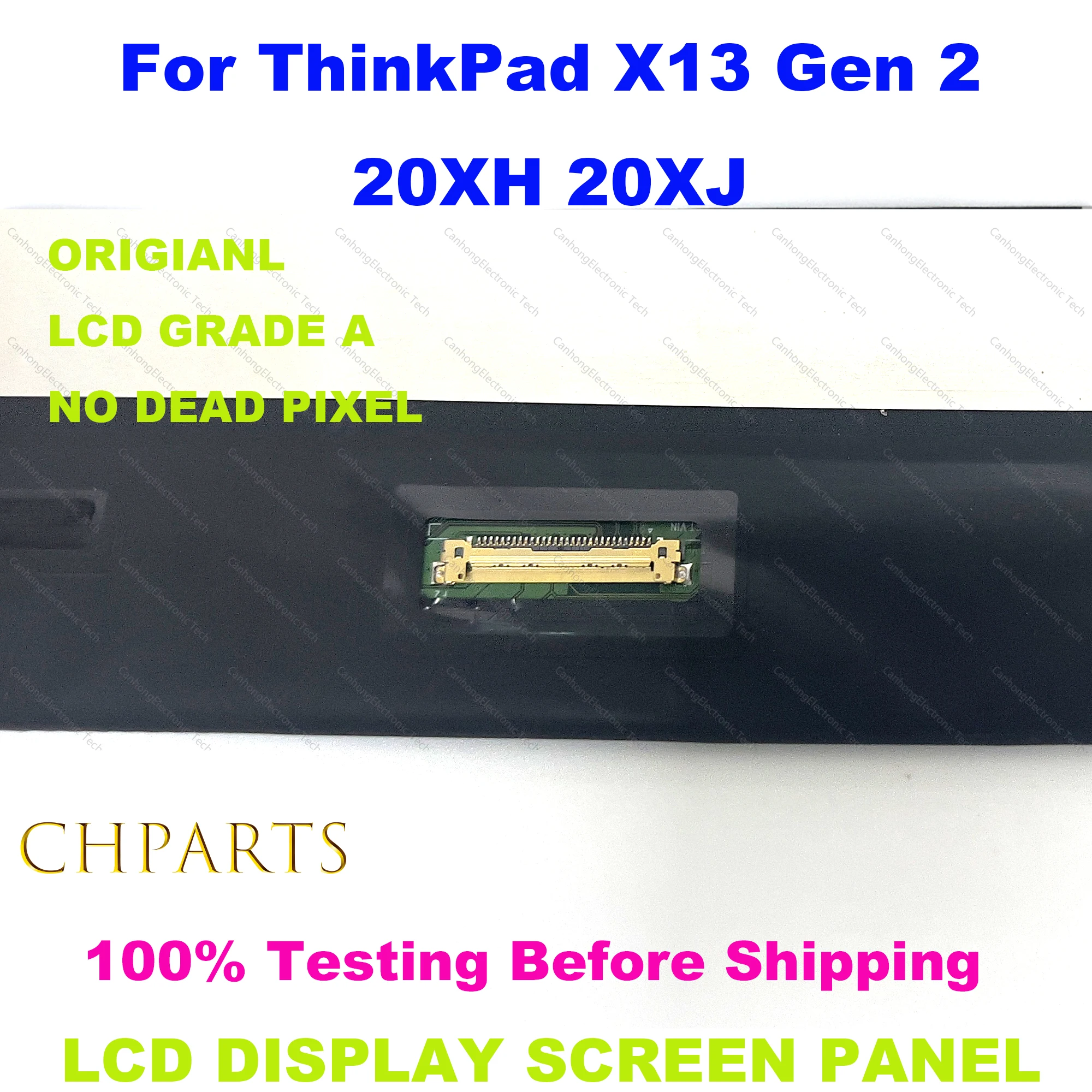 Imagem -02 - Wuxga para Lenovo Thinkpad X13 Gen 20xh 20xj Lcd Painel de Substituição da Tela do Portátil M133nw4j r3 5d11a22505 13.3