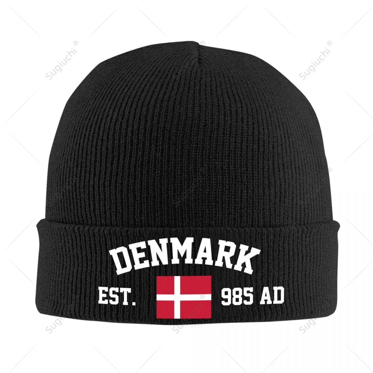

Unisex Denmark EST.985 AD Knitted Hat For Men Women Boys Winter Autumn Beanie Cap Warm Bonnet