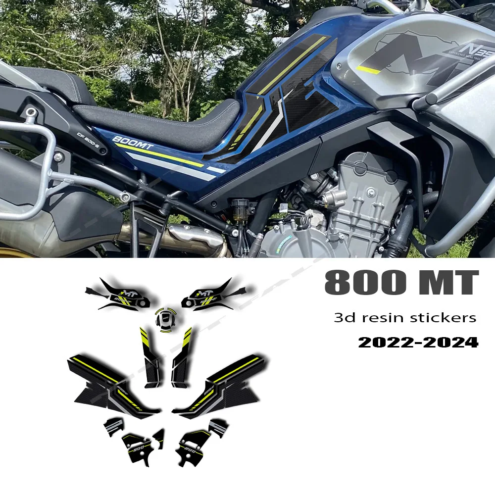 3D Gel Epoxy Sticker Kit 3D Motorcycle Tank Pad Protection Sticker for CF Moto 800MT Explore 800 MT Touring 2022-2024