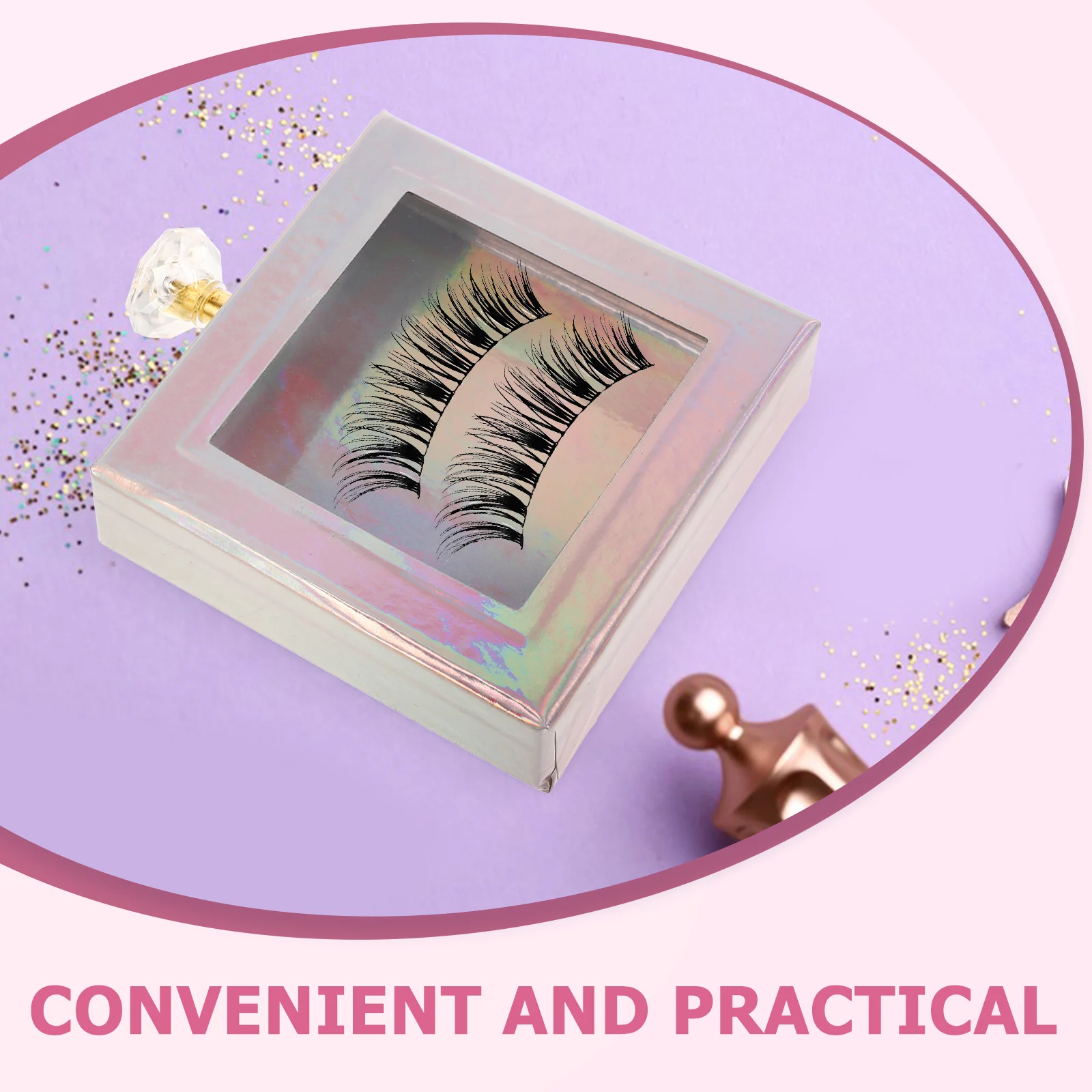 Boîte magnétique élégante pour faux cils, organisateur de cils haut de gamme adapté à un usage quotidien, Solution de stockage de cils