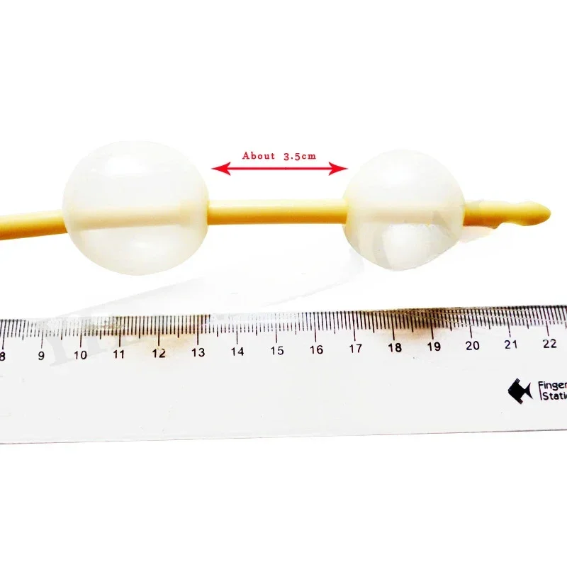 3 way double balloon latex foley catheter silicone coated sterilized urethral catheter male sex urinary catheter