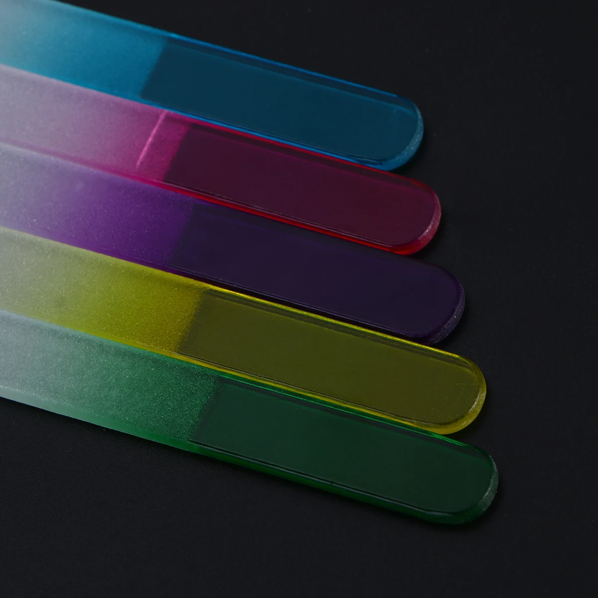 

Glass Nail File for Manicure Pedicure Non Porous Surface Shaping Edges Without Damage Reusable Nail Art Filing Supplies