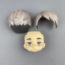GSC Clay Man Hair blanc modèle OB11, accessoires de poupée à cheveux