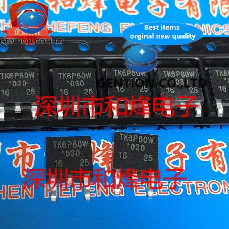 

10 шт. K6P60W TK6P60W TO-252 600 В 6,2 А в наличии 100% новые и оригинальные