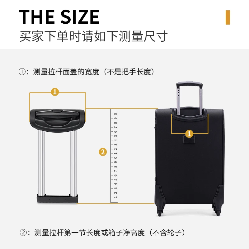 Telescopic Suitcase Luggage Bag Parts Trolley/Handles Suitcases Replacement Telescopic Rods Luggage Handle Repair Accessories