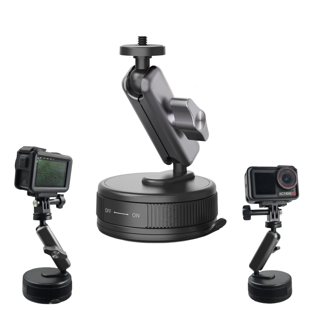 360 Adjustable Suction Cup Camera Car Mount for Insta360 X3 X4 X5 GO Ultra ACE PRO 2 GO 3S Vehicle Windshield Holder Accessories