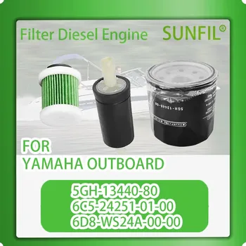 Filter sets 5GH-13440-80 6C5-24251-01-00 6D8-WS24A-00-00 For YAMAHA outboard F40A F50/T50 F60/T60 F70 F90 F115