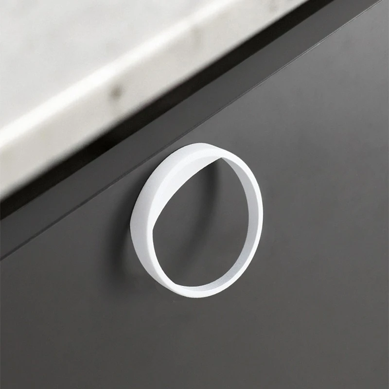 BCD-Cabinet Drawer Pulls Handles Modern Simple Ring Tatami Shoe Cabinet Shell Nordic Handles for Furniture Hardware