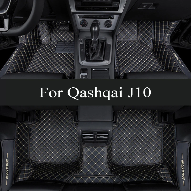 

Custom Made Leather Car Floor Mats For Nissan Qashqai J10 2007 2008 2009 2010 2011 2012 2014 Carpets Rugs Foot Pads trunk mat