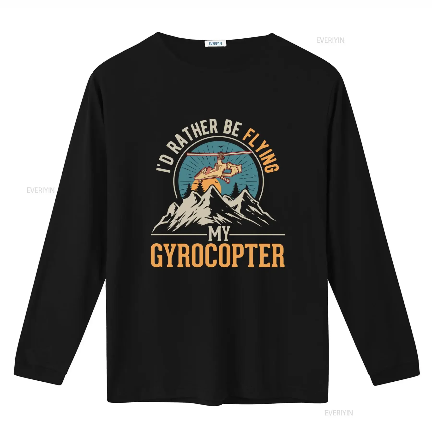 I'd Rather Be Flying My Gyrocopter Autogyro Pilot T Shirt Perfect for Gyroplane Enthusiasts vintage Washed Soft Versatile