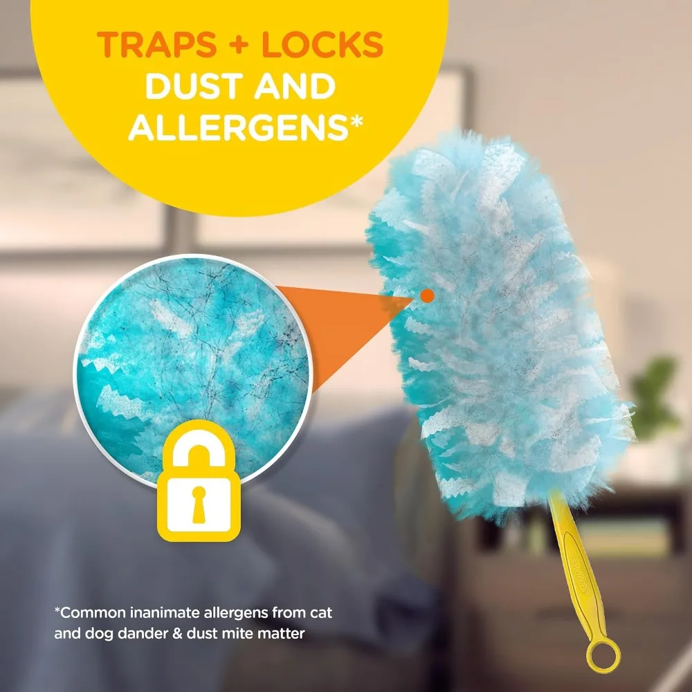 Recargas de espanador multisuperfície perfumadas com lavanda, pacote com 10 para eletrônicos e móveis