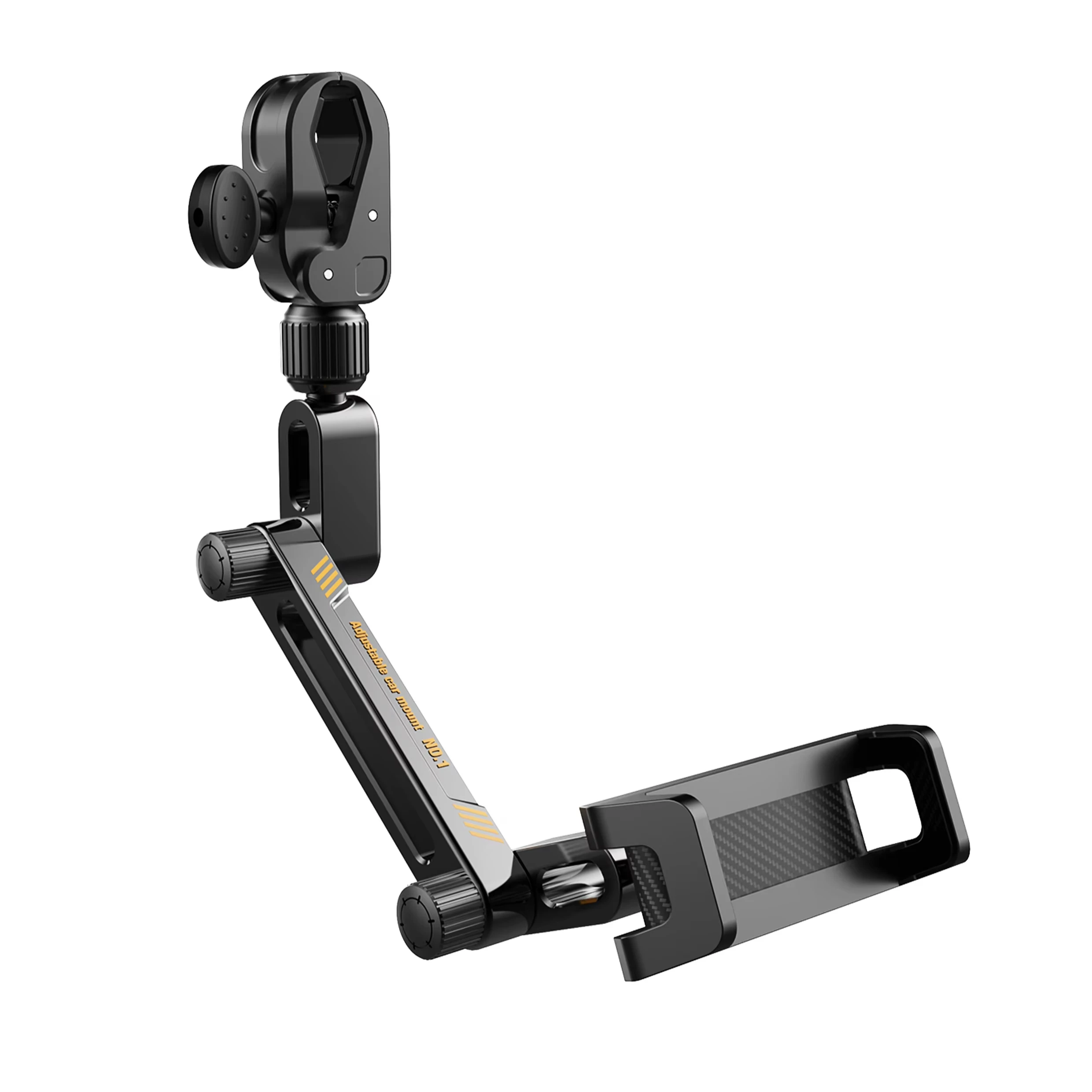 

Factory customizable Aluminum Alloy Car Phone Holder Mount Multi-Angle Adjustment Rotatable Rear View Mirror Phone Holder