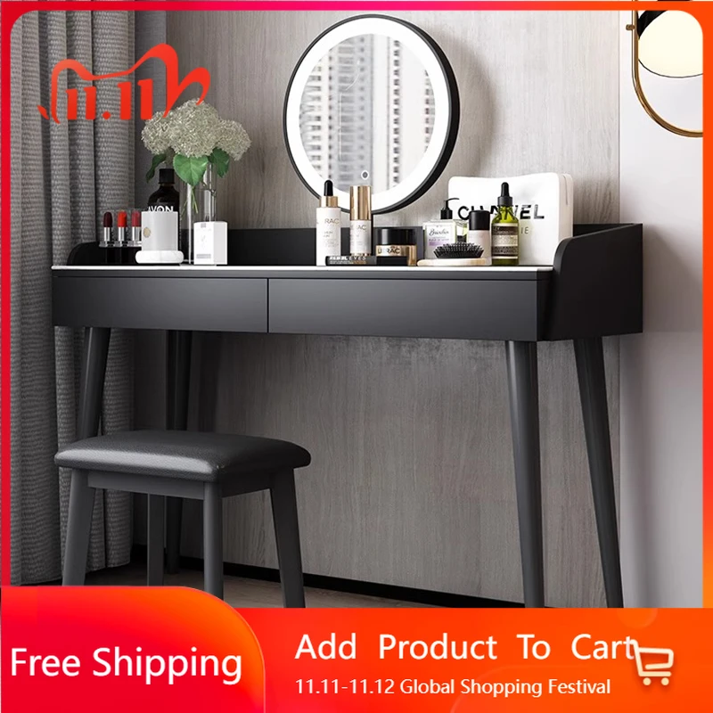 

Vintage Simple Vanity Table Esthetics Mirror Storage Design Vanity Table Modern Scrivania Storage Vestidores Trendy Furniture