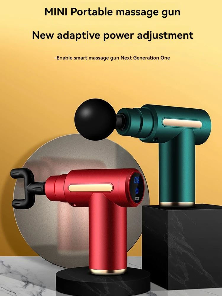 

Mini Fascia Gun Vibration Massage Gun Deep Tissue Percussion Home Fitness Muscle Relaxation Massager Suitable for All Body Areas