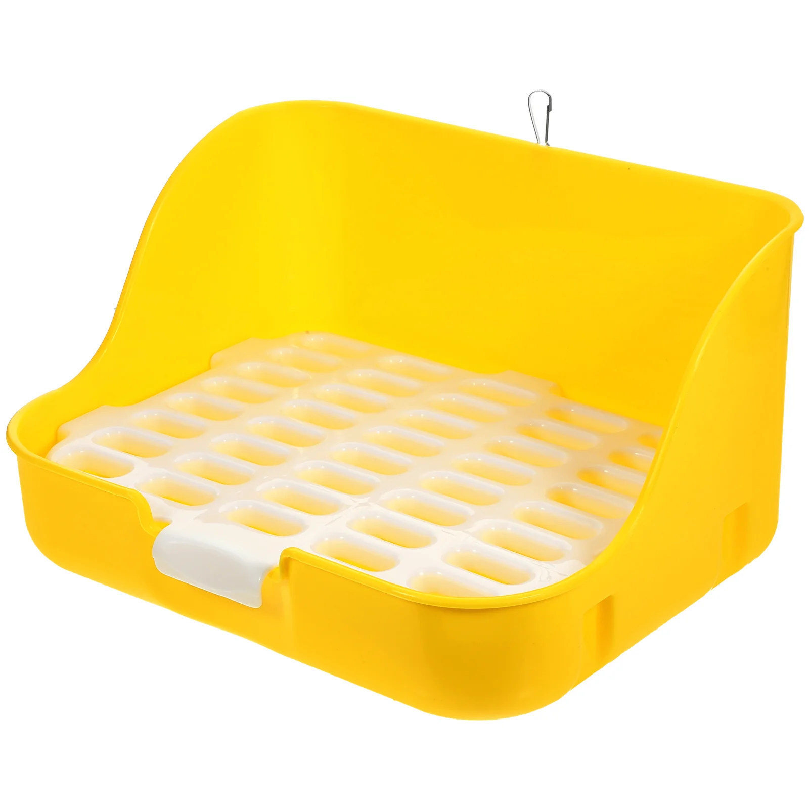 

Rabbit Toilet Basin Indoor Cage Pet Supply Hedgehogs Yellow Litter Tray