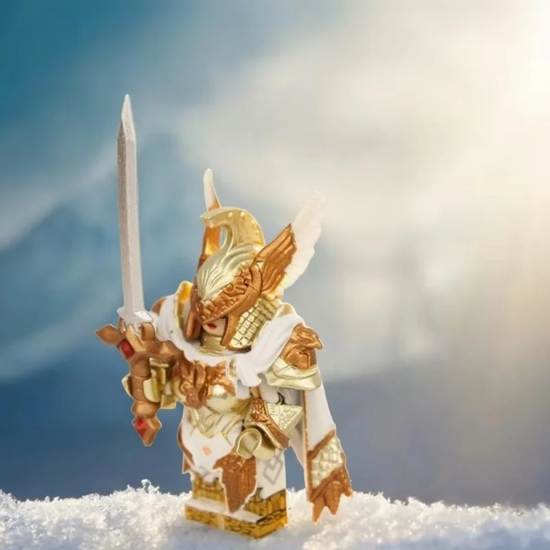 

Модель строительных блоков Uriel Archangel, мини-фигурка с оружием и аксессуарами, развивающая игрушка в подарок для коллекции