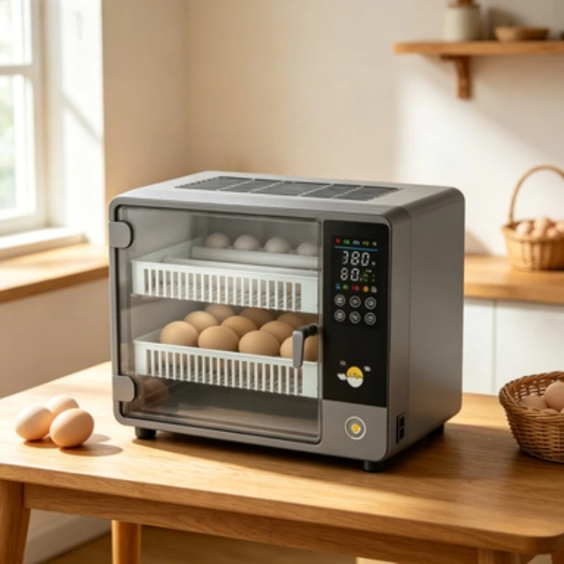 Incubator Automatic Egg Hatcher 70/140 Eggs Digital Temperature Control Humidity Display Egg Incubator for Chicken Duck Goose