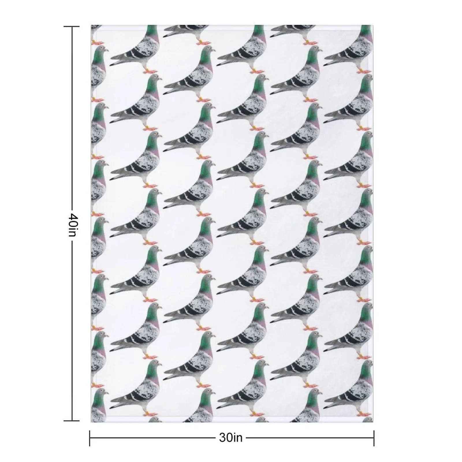 Racing pigeon Throw Blanket Furry Shaggy Weighted Extra Large Throw Sofa valentine gift ideas Blankets