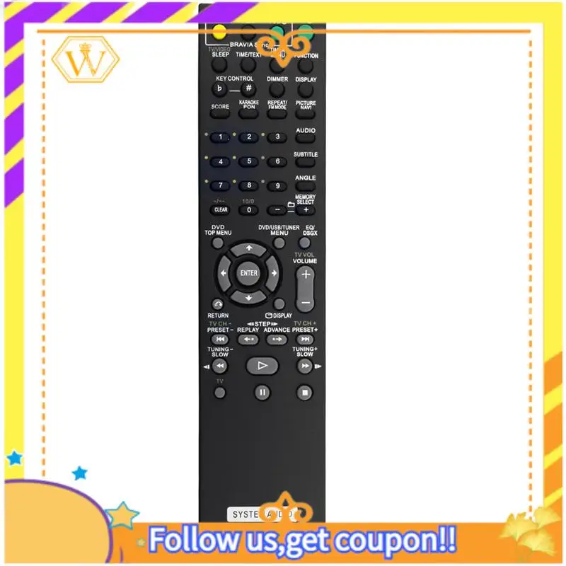 A01K-Replace RM-AMU063 Remote Control For Sony System Audio…