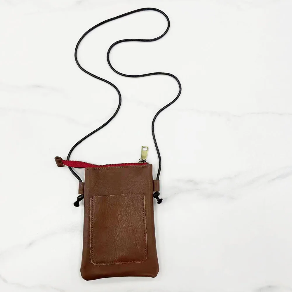 2024 Head Cowhide Casual Crossbody Bag Męska i damska smycz Torba na telefon komórkowy Zmień torebki i torebki Crossbody