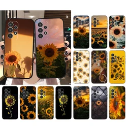 Sunflower Phone Case for Samsung Galaxy A35 A55 A54 A15 A25 A05s A05 A22 A24 A52 A33 A34 M34 M14 M54 M23 Funda