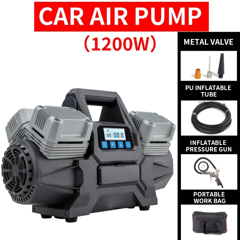 

Vehicle-mounted air pump Four-cylinder high-pressure high-power twin-cylinder off-road SUV large truck RV universal tire air pum