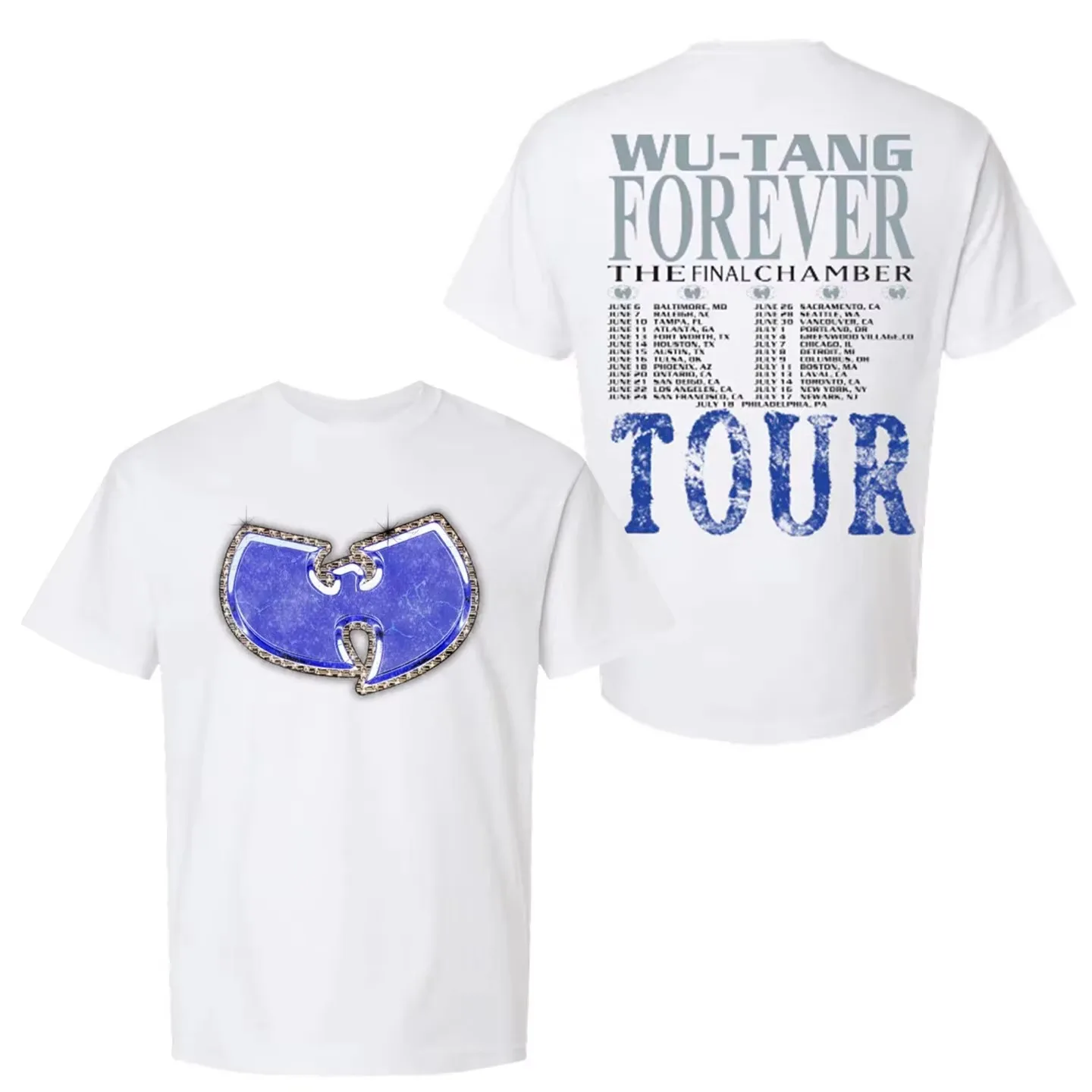 Wu-Tang Clan The Final Chamber Tour Band Graphic T-Shirt Cotton Men Women Streetwear Tee