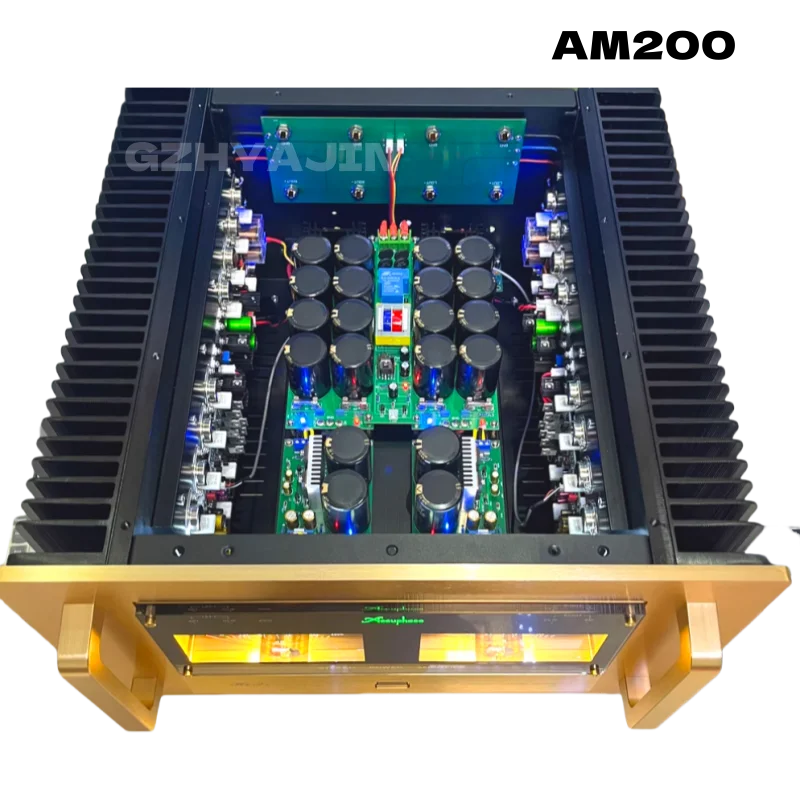 

AM200 fully balanced power amplifier, true balanced Class A power amplifier with a power of 200W * 2