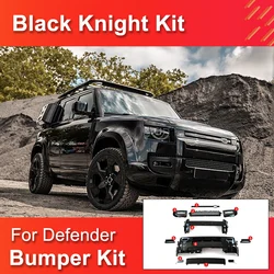 Body Kits for Land Rover Defender 110 2020-2024 High Quality Bumper Fog Light Case Grille modification Gloss Black Kit