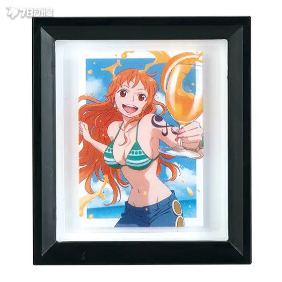 One Piece Bandai Gashapon Confectionery Comprehensive Series Photo Frame 2 PCs 8 Desktop Ornaments Model Toys Gashapon Toys