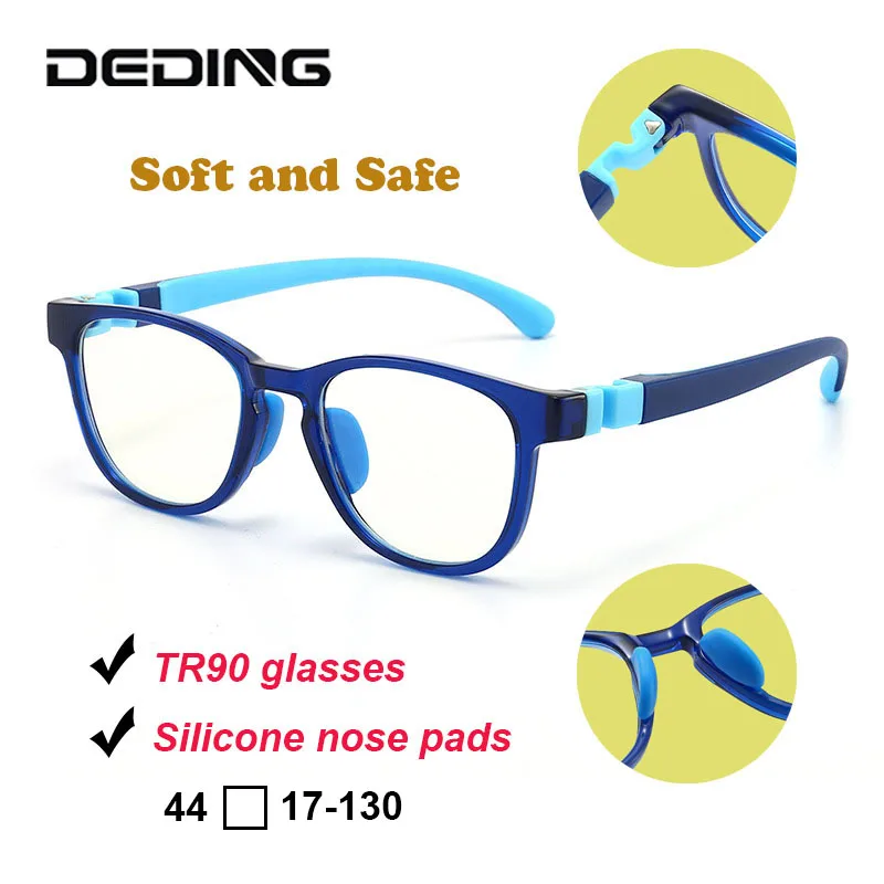 Kids TR90 Glasses Frame 5-10 Years Children Ultralight Eyeglasses Silicon Nose Pads Boys & Girls Eyewear DD1628