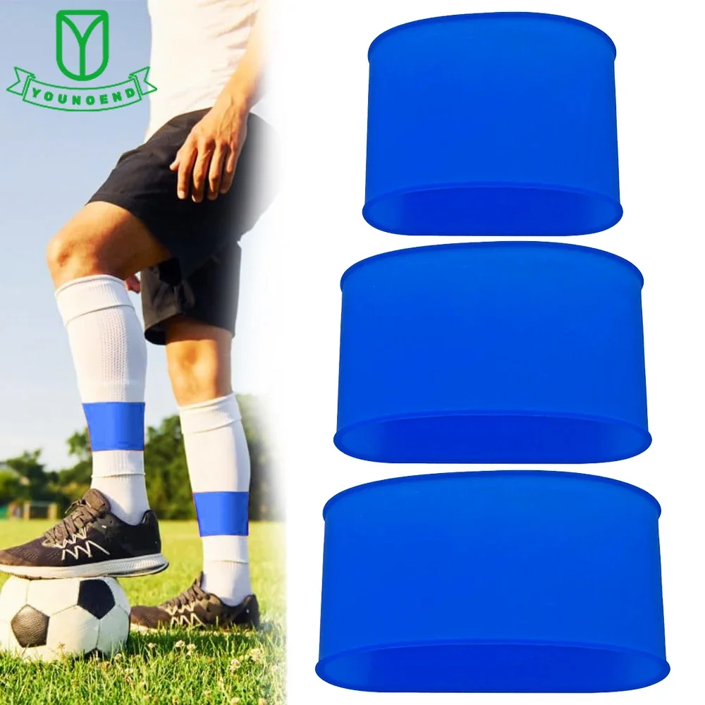 

1Pair Soccer Shin Guard Strap Football Anti Slip Legging Fixed Shin Guard Strap for Soccer Football Kicking Ball Running Cycling