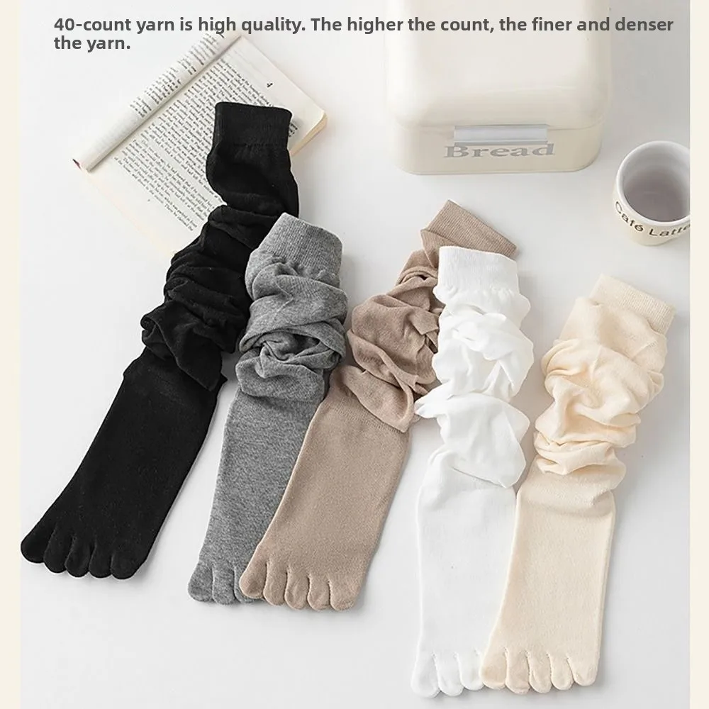 

Multicolor Five Finger Yoga Socks Silicone Dots Five Finger Design Anti-Slip Sports Socks High Length Anti-Slip Design