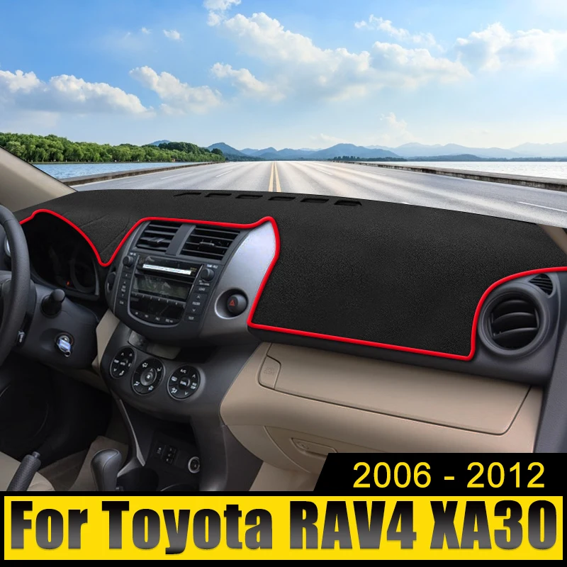 

Car Dashboard Avoid Light Cover Anti-UV Mat Pad Non-Slip Carpets For Toyota RAV4 XA30 2006 2007 2008 2009 2010 2011 2012 RAV 4