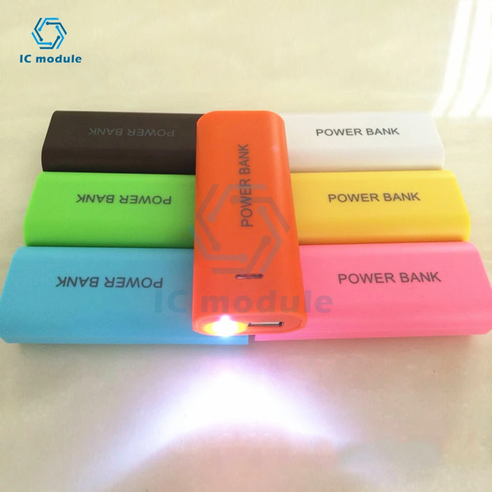 Power Bank Case 2-cell 18650 Battery Box per Smart Phone Charge 5V 1A per batteria 18650 con indicatore luminoso