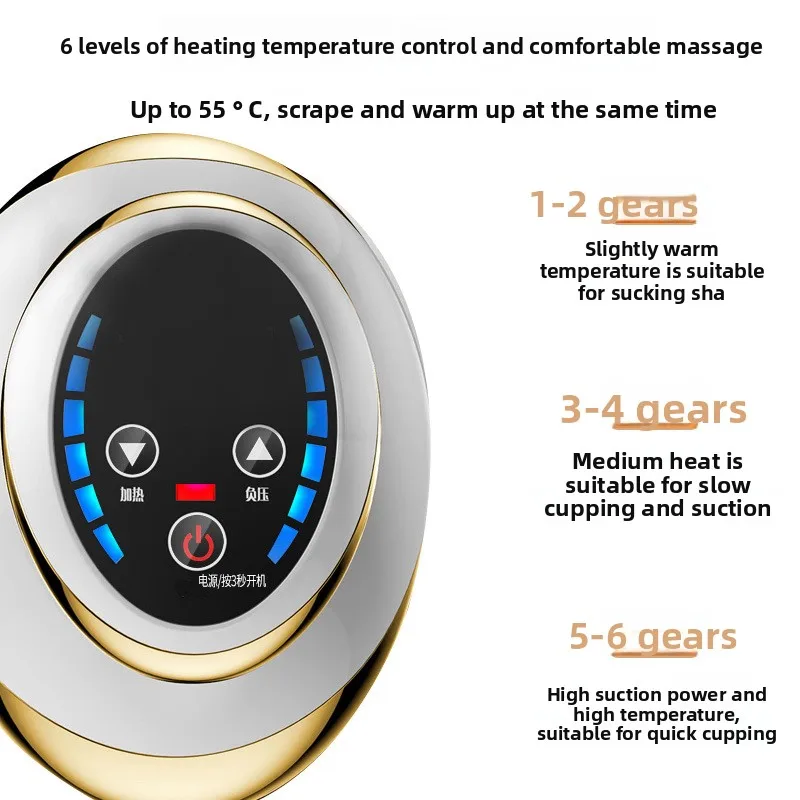 أداة غوا شا الكهربائية - مجموعة مدلك وعلاج الحجامة لكامل الجسم